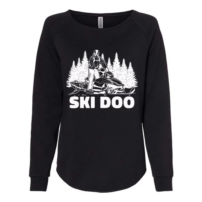 Snowmobiling Snow Machine Snowmobile Ski Doo Womens California Wash Sweatshirt