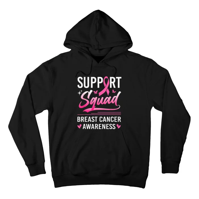 Support Squad Matching Family Breast Cancer Awareness Month Hoodie