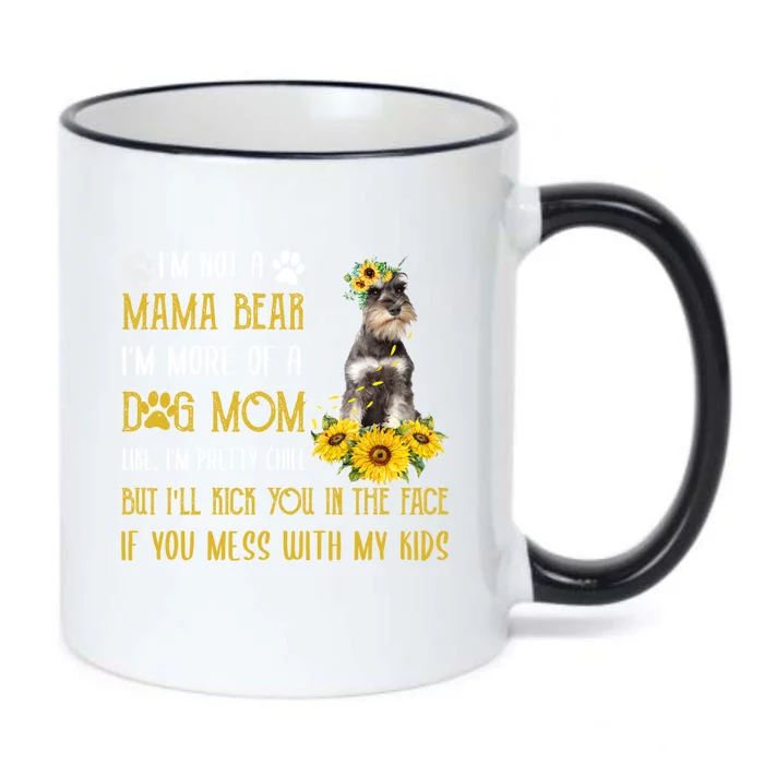 Sunflower Schnauzer Mom Mothers Day Dog Mom Gift Black Color Changing Mug