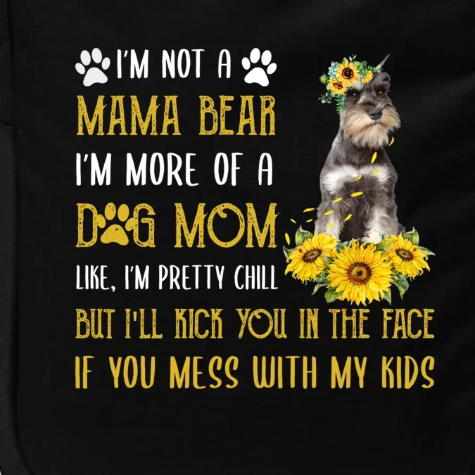 Sunflower Schnauzer Mom Mothers Day Dog Mom Gift Impact Tech Backpack