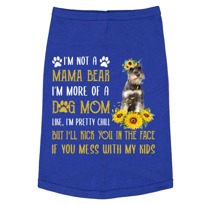 Sunflower Schnauzer Mom Mothers Day Dog Mom Gift Doggie Tank