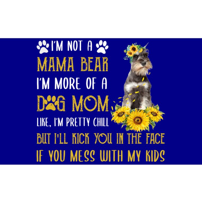 Sunflower Schnauzer Mom Mothers Day Dog Mom Gift Bumper Sticker