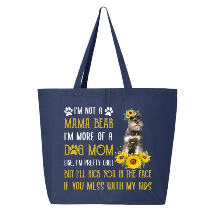 Sunflower Schnauzer Mom Mothers Day Dog Mom Gift 25L Jumbo Tote