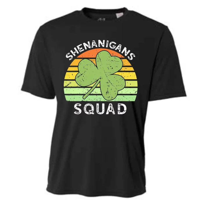 Shenanigans Squad Matching Vintage St Patricks Day Group Fun Cooling Performance Crew T-Shirt