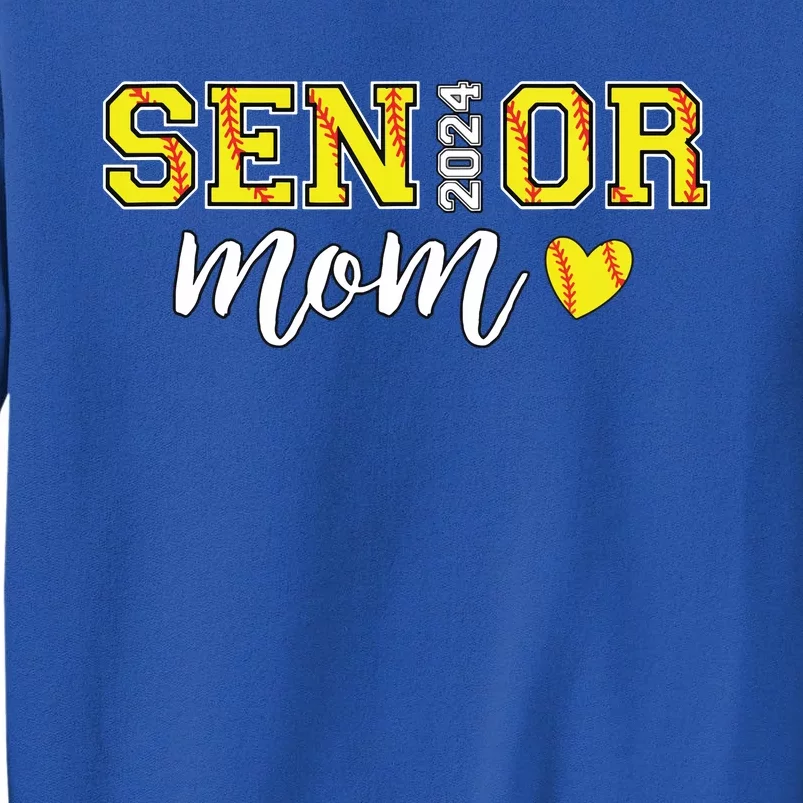 Senior Softball Mom Shirts Class Of 2024 Senior Mama Tall Sweatshirt