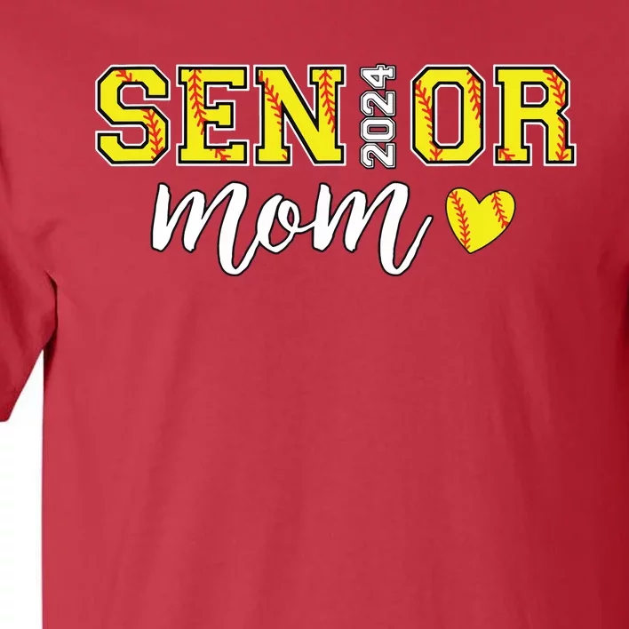 Senior Softball Mom Shirts Class Of 2024 Senior Mama Tall T-Shirt