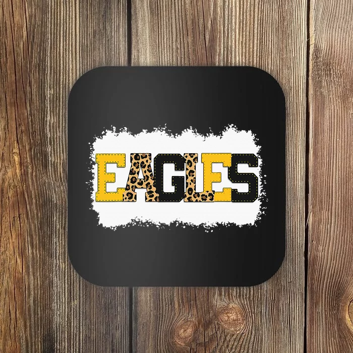 School Spirit Mascot Eagles Leopard Coaster