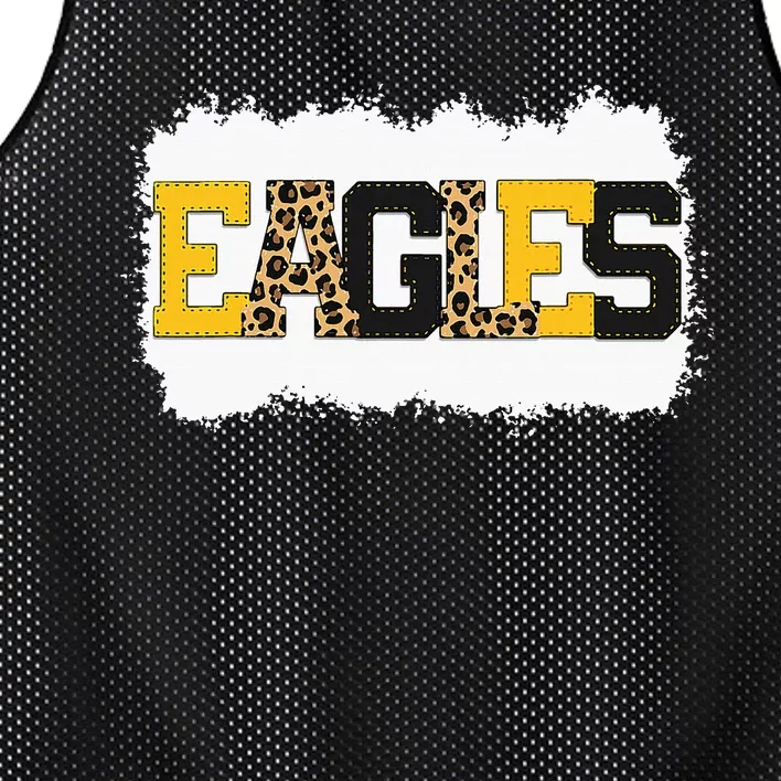 School Spirit Mascot Eagles Leopard Mesh Reversible Basketball Jersey Tank