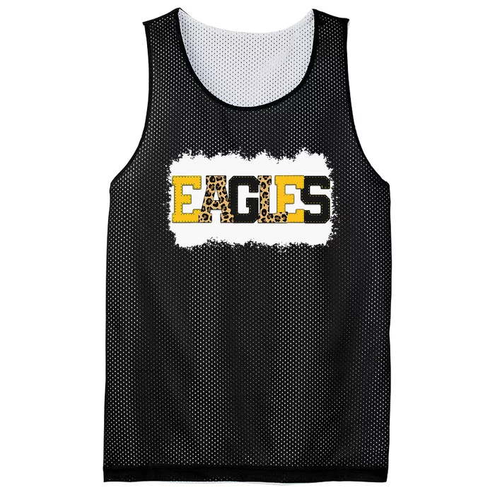 School Spirit Mascot Eagles Leopard Mesh Reversible Basketball Jersey Tank