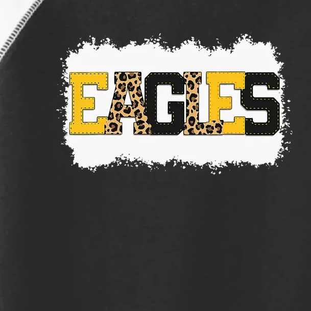 School Spirit Mascot Eagles Leopard Toddler Fine Jersey T-Shirt