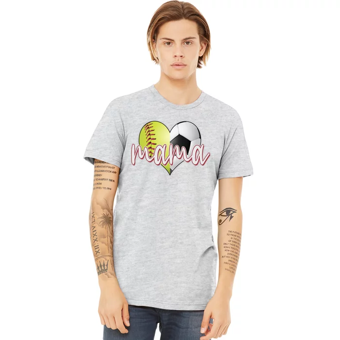 Softball Soccer Mama Sports Fan Premium T-Shirt