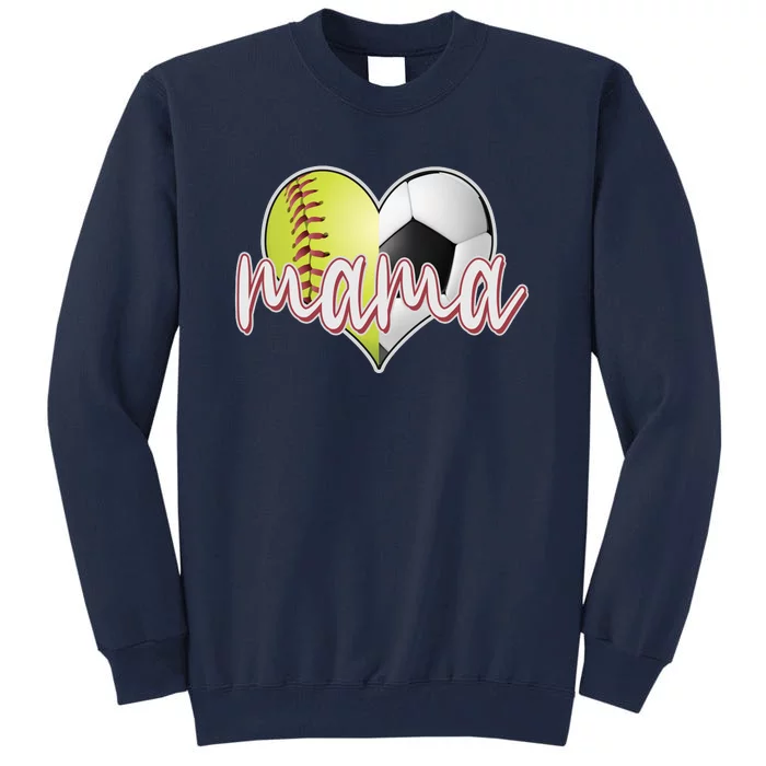 Softball Soccer Mama Sports Fan Tall Sweatshirt