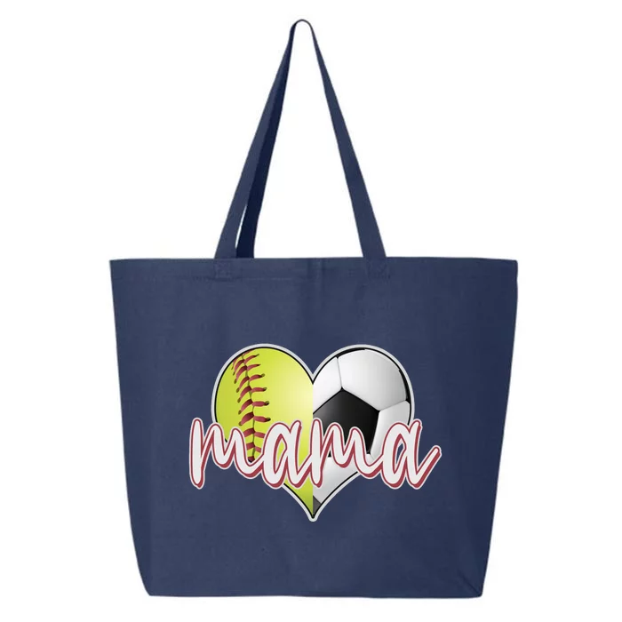 Softball Soccer Mama Sports Fan 25L Jumbo Tote