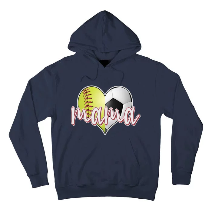 Softball Soccer Mama Sports Fan Tall Hoodie