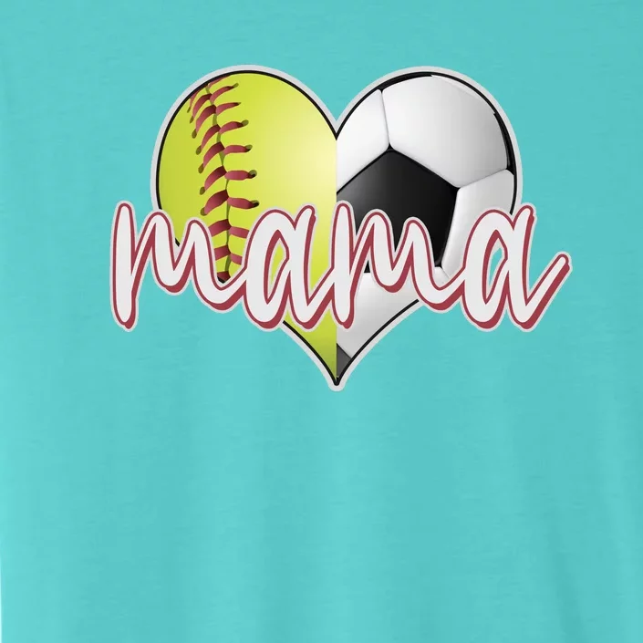 Softball Soccer Mama Sports Fan ChromaSoft Performance T-Shirt