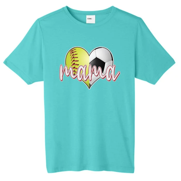 Softball Soccer Mama Sports Fan ChromaSoft Performance T-Shirt