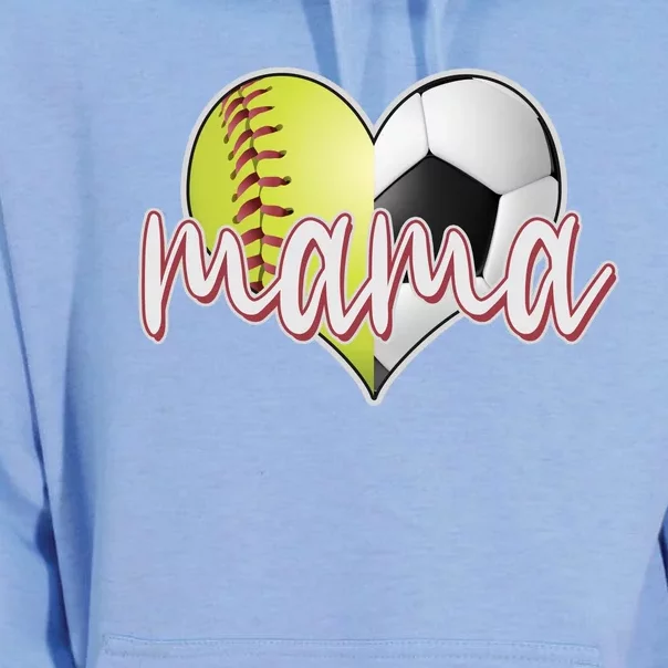 Softball Soccer Mama Sports Fan Unisex Surf Hoodie