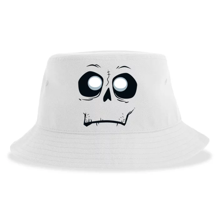 Silly Skeleton Monster Skull Face Halloween Gift Sustainable Bucket Hat