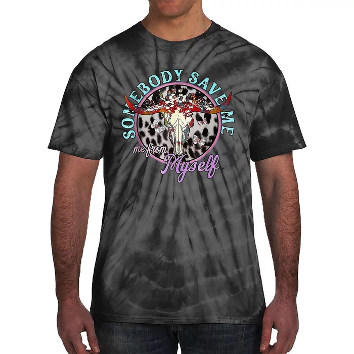 Somebody Save Me Country Music Retro Cowgirl S Tie-Dye T-Shirt