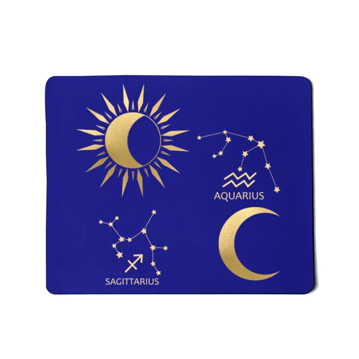 Sagittarius Sunaquarius Moon Zodiac Gift Mousepad