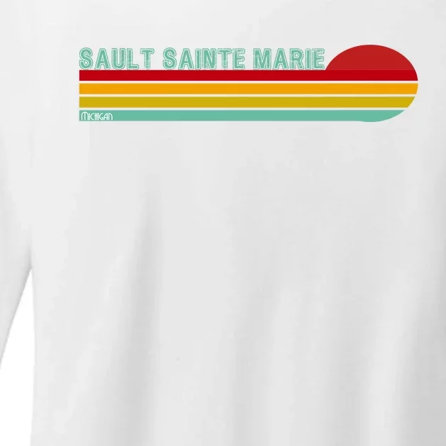 Sault Sainte Marie Michigan Womens CVC Long Sleeve Shirt