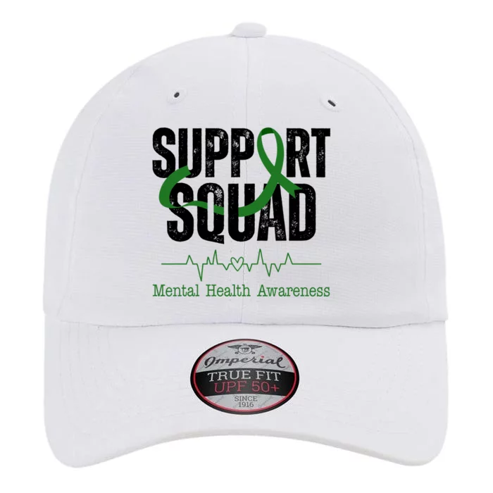 Support Squad Mental Health Awareness Heartbeat Ribbon The Original Performance Cap