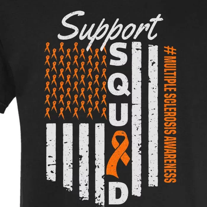 Support Squad Multiple Sclerosis Awareness Ms Awareness Garment-Dyed Heavyweight T-Shirt