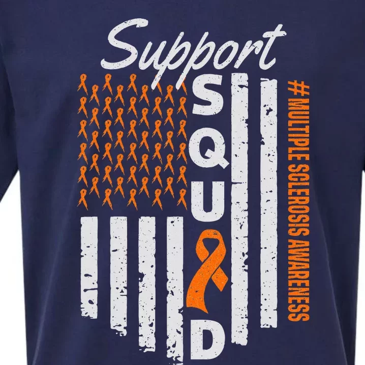 Support Squad Multiple Sclerosis Awareness Ms Awareness Sueded Cloud Jersey T-Shirt