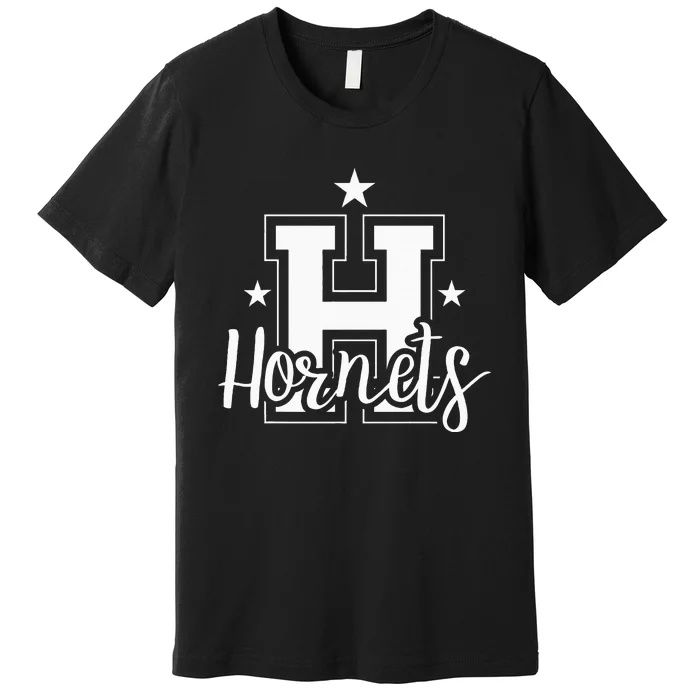 Schools Sports Mascot Hornets Team Fanatic Gift Premium T-Shirt