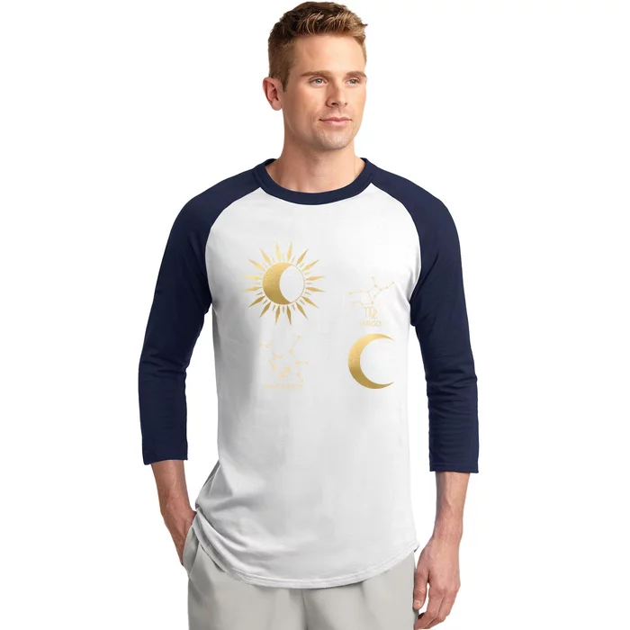 Sagittarius Sunvirgo Moon Zodiac Great Gift Baseball Sleeve Shirt