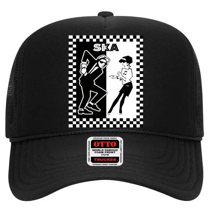 Ska Ska Music Clothing Ska Reggae High Crown Mesh Trucker Hat