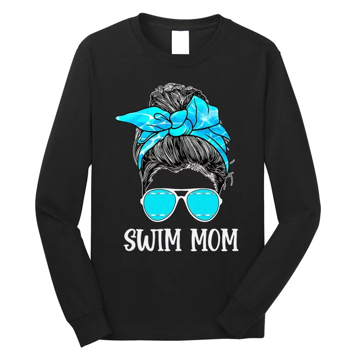 Swimmer Swim Mom Mama Swim Lovers For Swimming Mom Long Sleeve Shirt