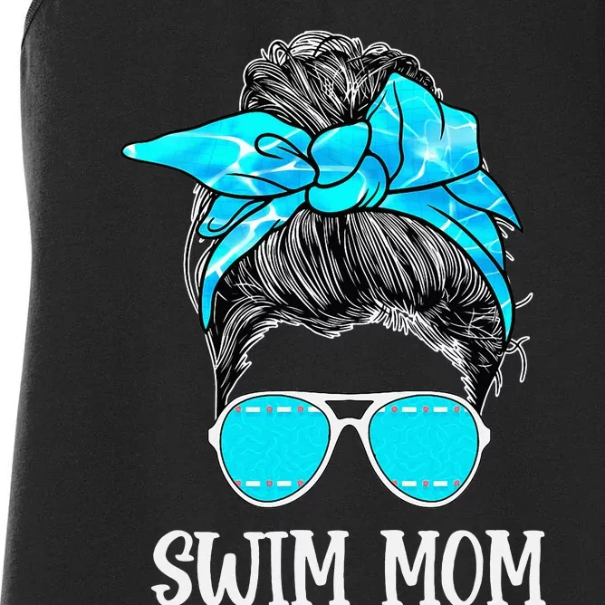 Swimmer Swim Mom Mama Swim Lovers For Swimming Mom Women's Racerback Tank