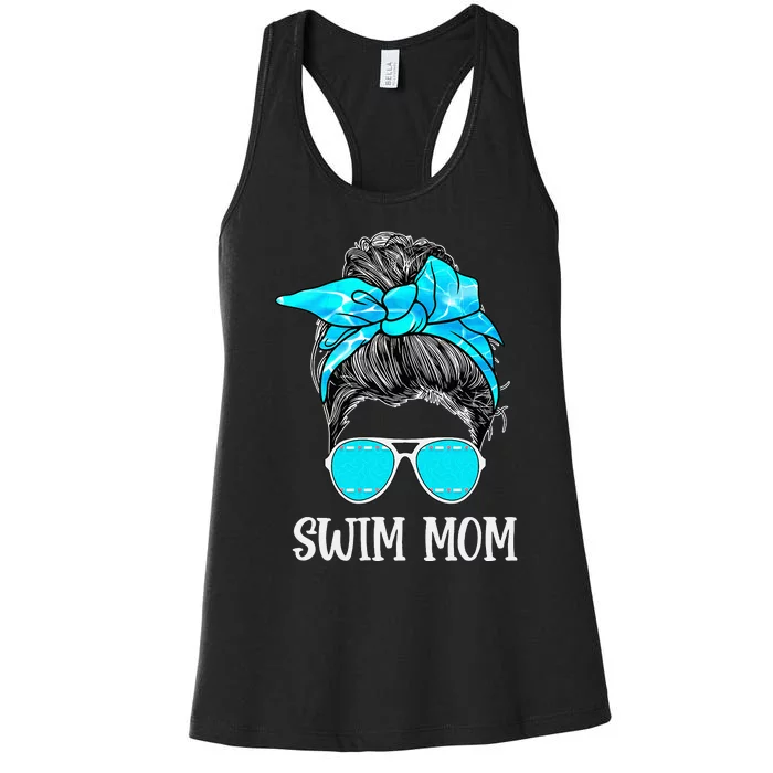 Swimmer Swim Mom Mama Swim Lovers For Swimming Mom Women's Racerback Tank