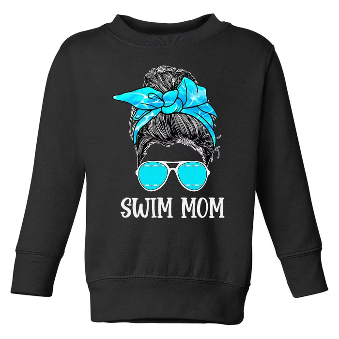 Swimmer Swim Mom Mama Swim Lovers For Swimming Mom Toddler Sweatshirt