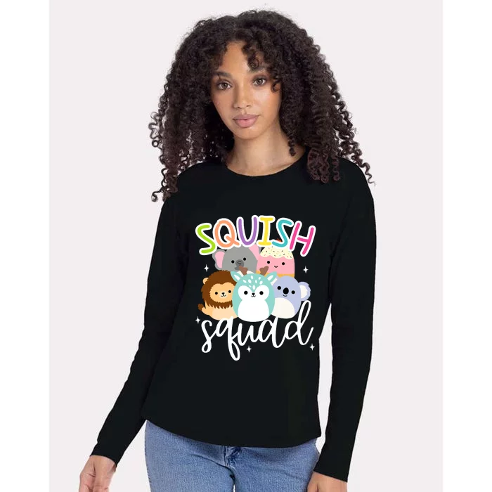 Squish Squad Mallow Great Gifts Cute Womens Cotton Relaxed Long Sleeve T-Shirt