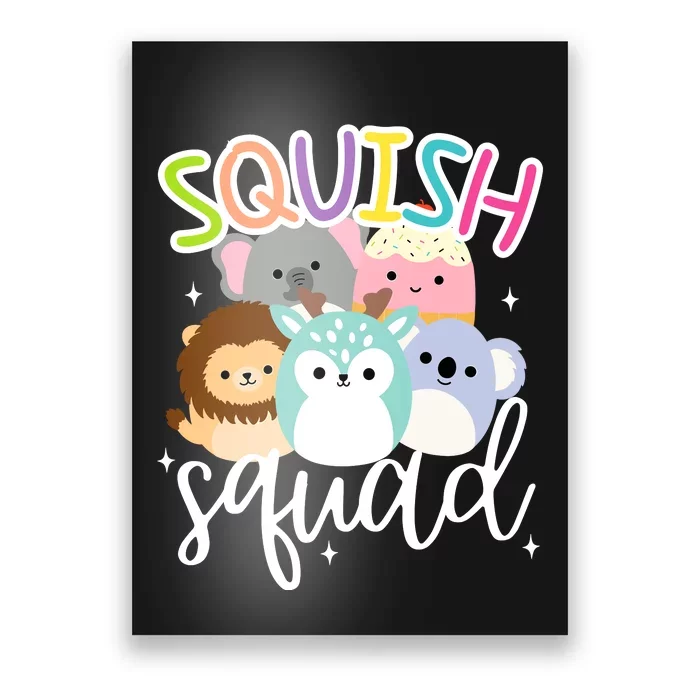 Squish Squad Mallow Great Gifts Cute Poster