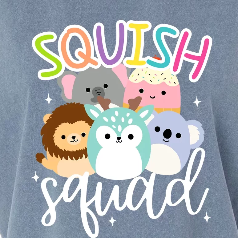 Squish Squad Mallow Great Gifts Cute Garment-Dyed Women's Muscle Tee