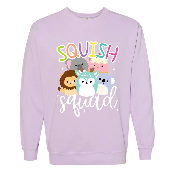 Squish Squad Mallow Great Gifts Cute Garment-Dyed Sweatshirt