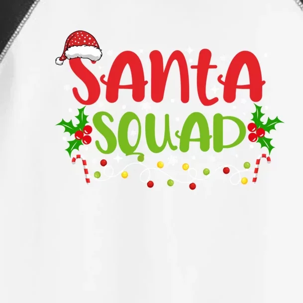 Santa Squad Matching Christmas Group Family Friends Cool Gift Toddler Fine Jersey T-Shirt