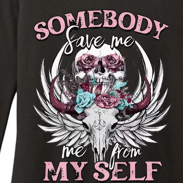 Somebody Save Me Country Music Nashville Womens CVC Long Sleeve Shirt