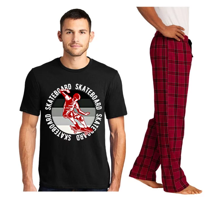 Skateboarding Skateboard Meaningful Gift Pajama Set