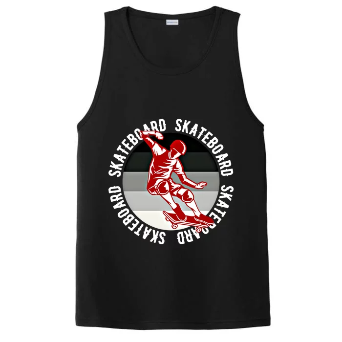 Skateboarding Skateboard Meaningful Gift Performance Tank