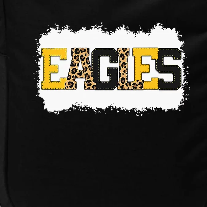 School Spirit Mascot Eagles Leopard Print Teacher Impact Tech Backpack