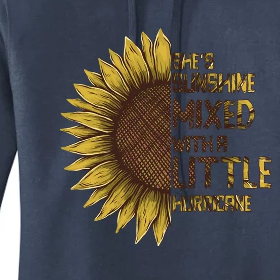 SheS Sunshine Mixed Hurricane Sunflower Lovers Gift Women's Pullover Hoodie