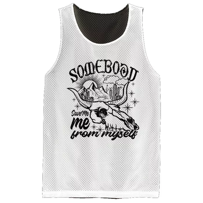 Somebody Save Me From Myself Save Me Mesh Reversible Basketball Jersey Tank