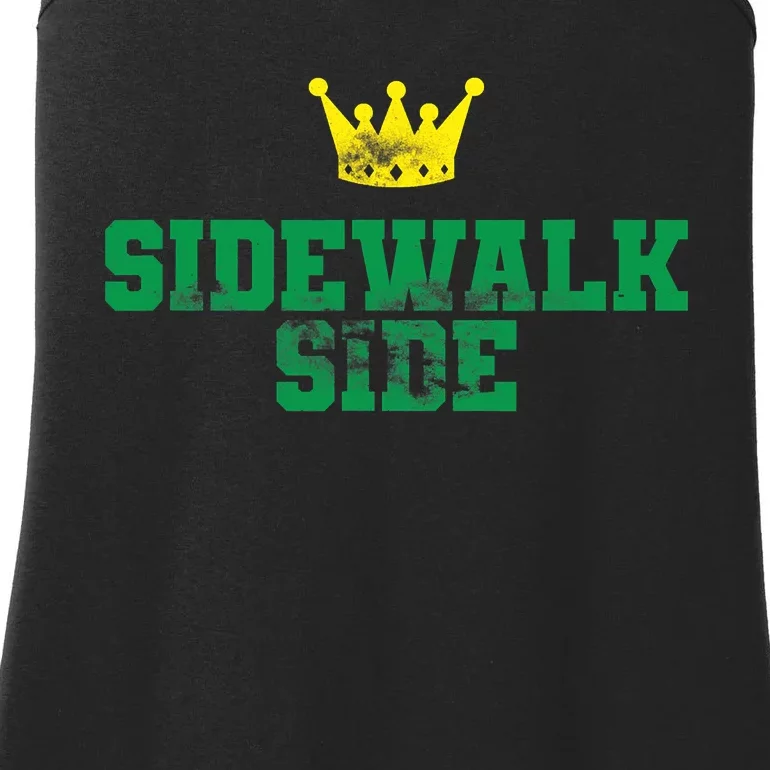 Sidewalk Side Mardi Gras Funny Festival Parade Costume Ladies Essential Tank