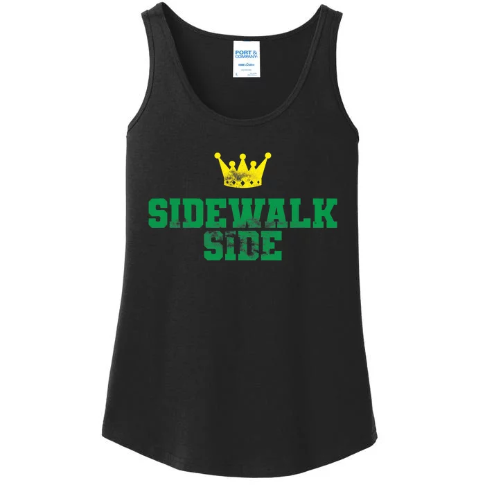 Sidewalk Side Mardi Gras Funny Festival Parade Costume Ladies Essential Tank