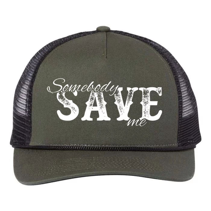 Somebody Save Me Country Music Retro Rope Trucker Hat Cap