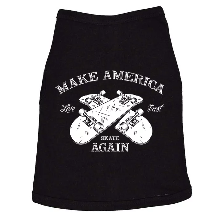 Skateboard Skateboarding Make America Skate Again Gift Doggie Tank